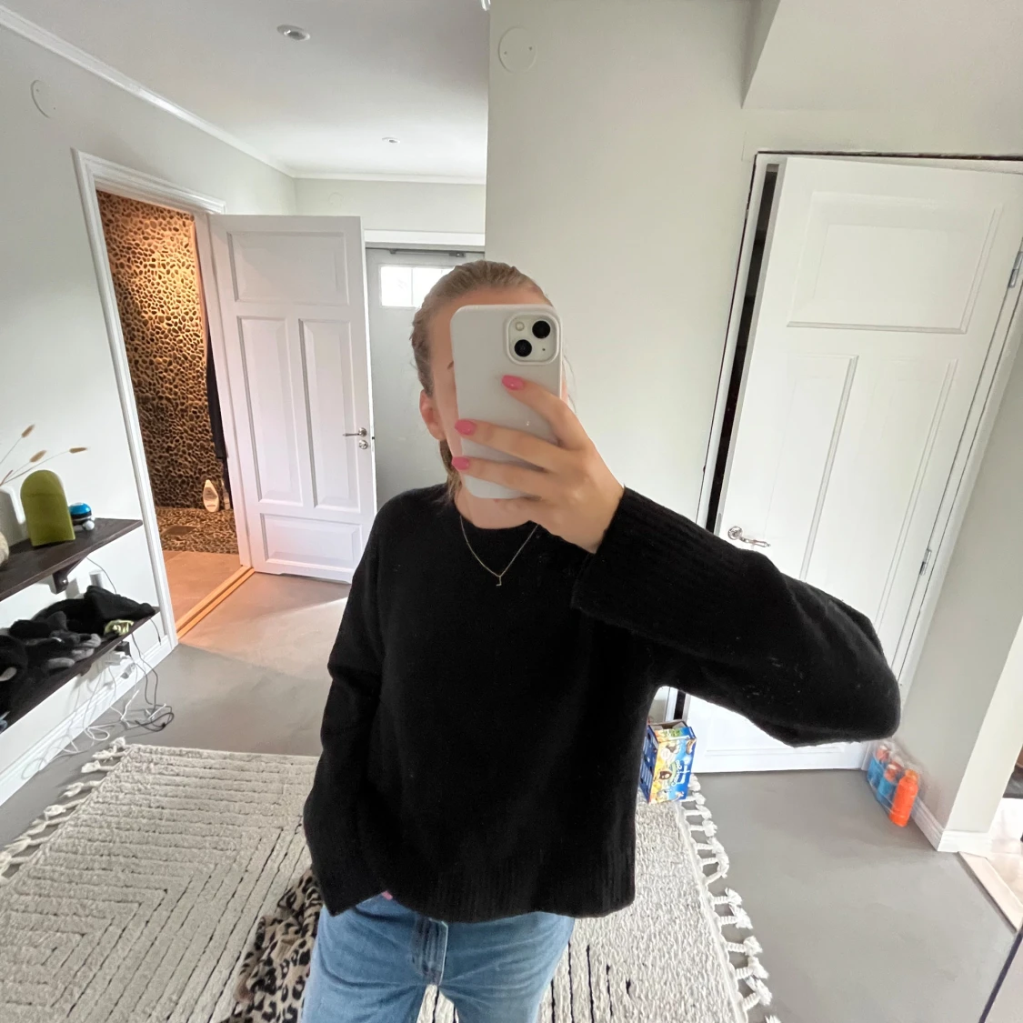 Svart stickad tröja other stories - 2