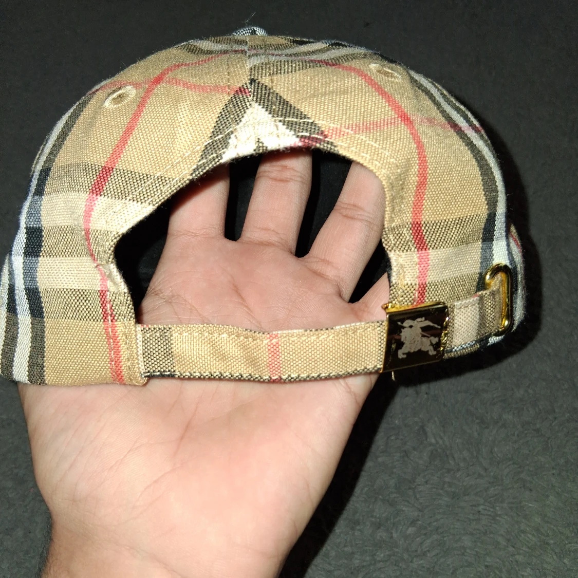 Burberry rutig keps i bomull - 3