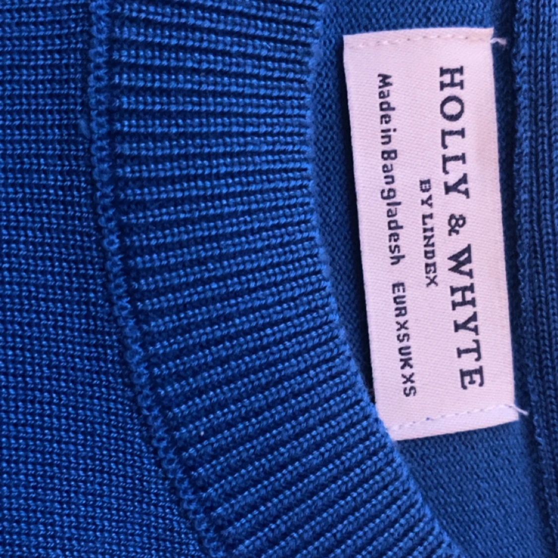 Blå stickad tröja Holly & Whyte - 2