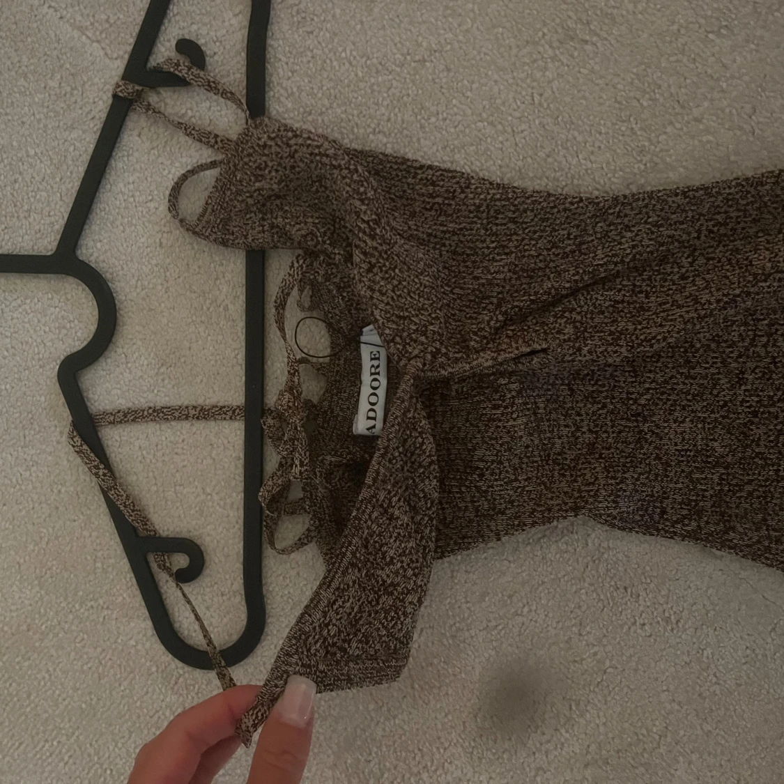 Brun långklänning från Adoore - 1