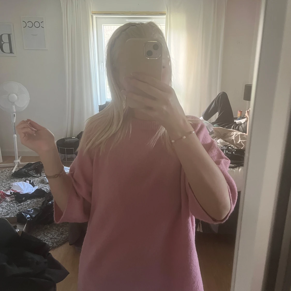 Rosa stickad tröja från 157