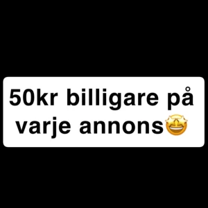 50kr RABBAT 😏 - In och köp 50kr billigare på vilken annons som helst