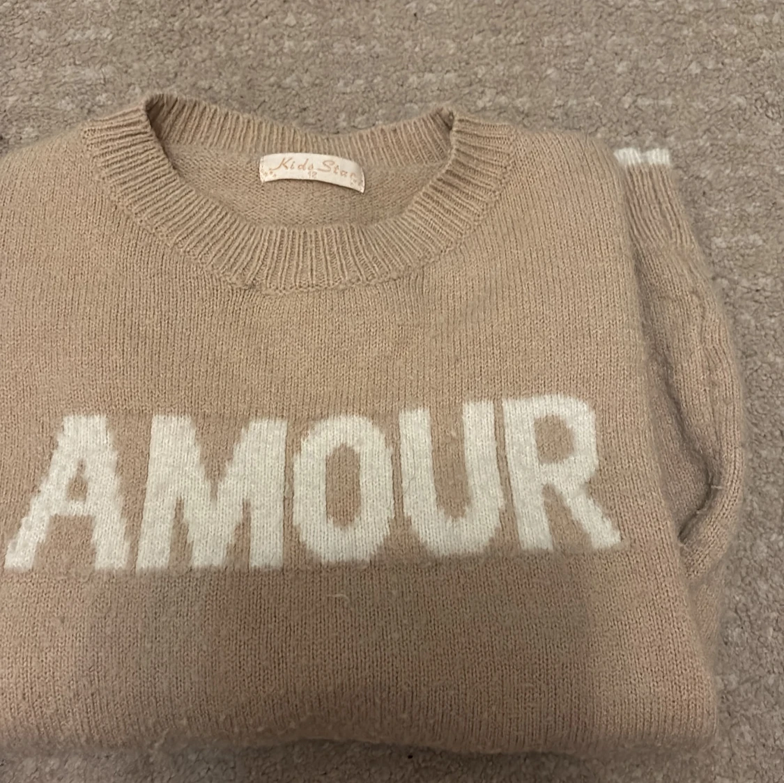 Beige stickad tröja från Kids Star - 2