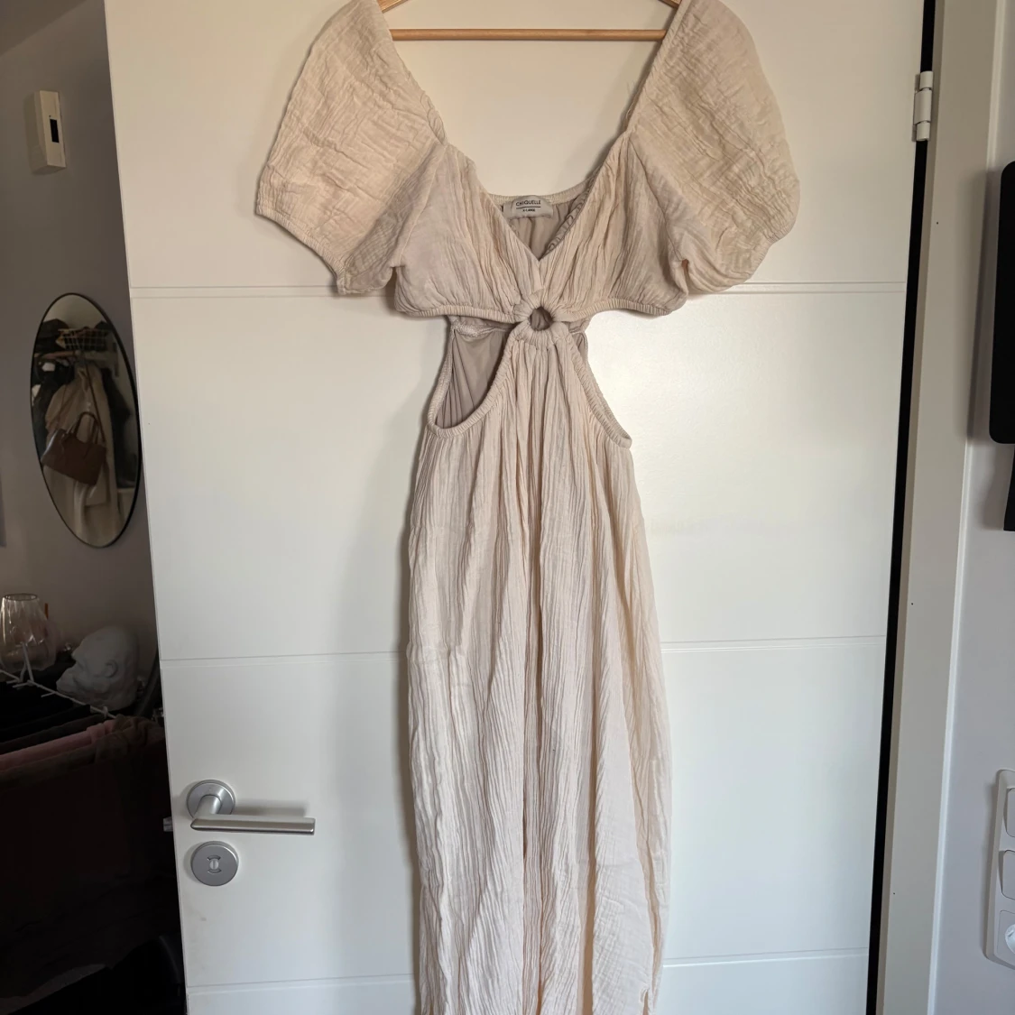 Beige långklänning