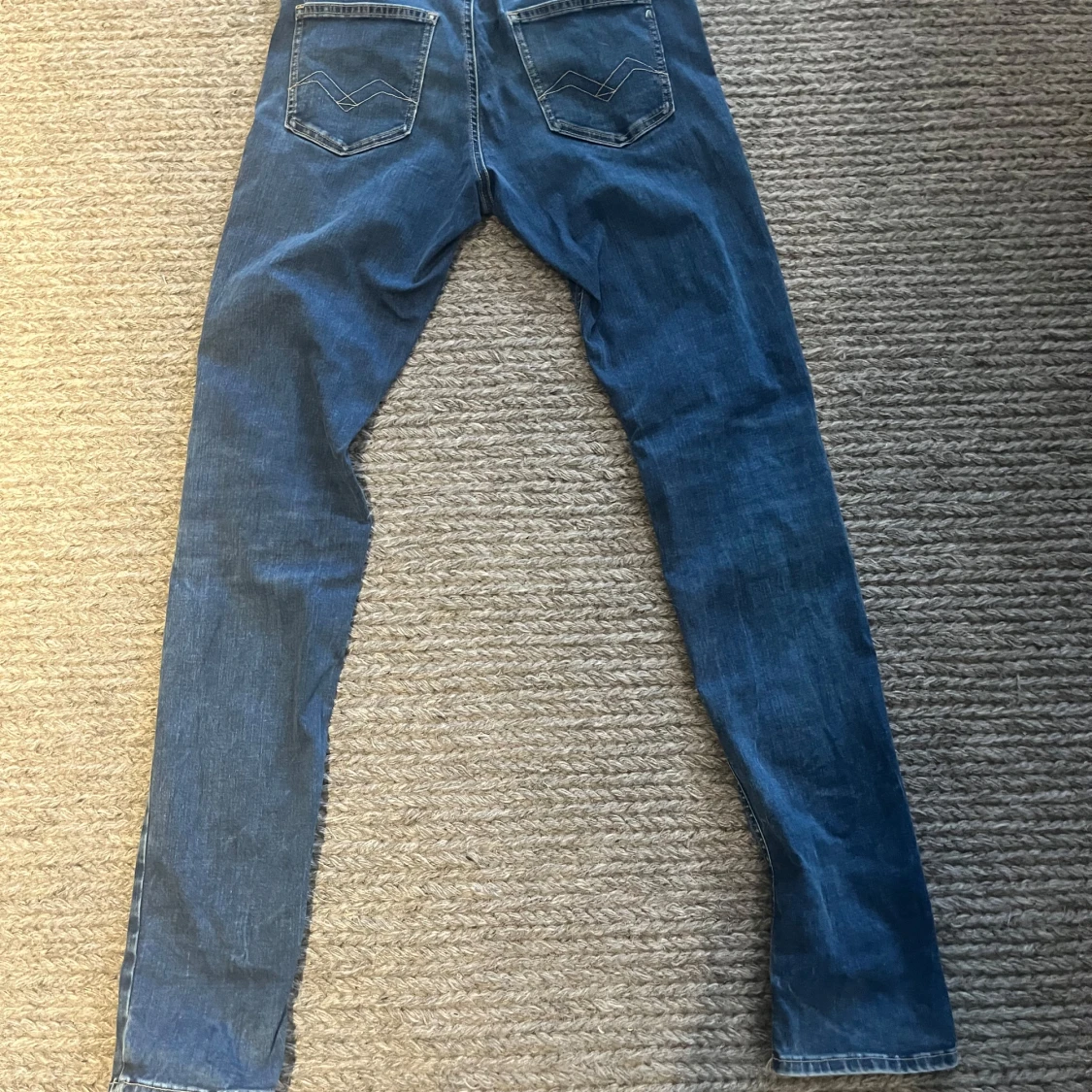 Blå Replay Hyperflex slim/skinny jeans - 1