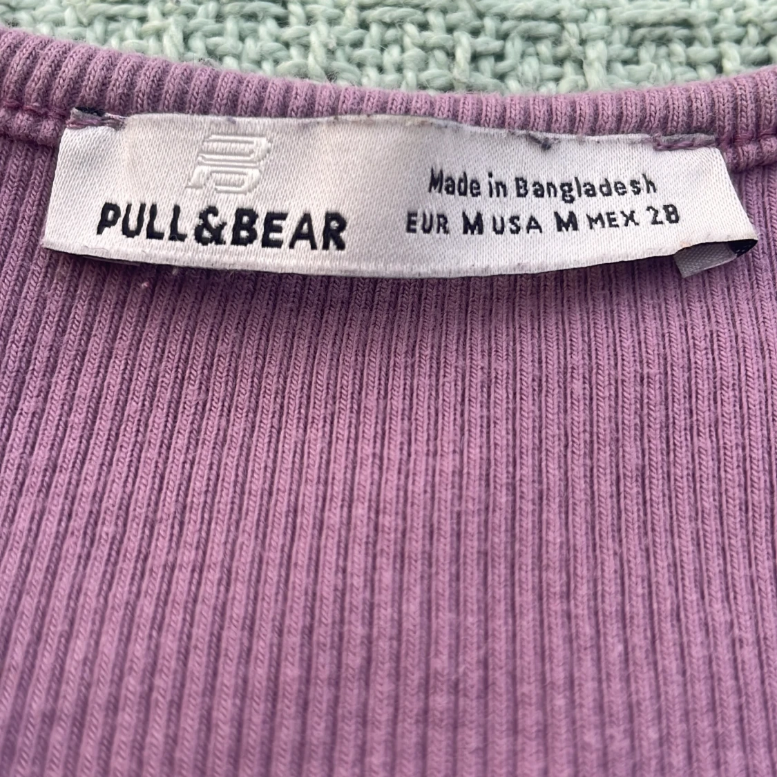Lila ribbad linnetopp från Pull&Bear - 2