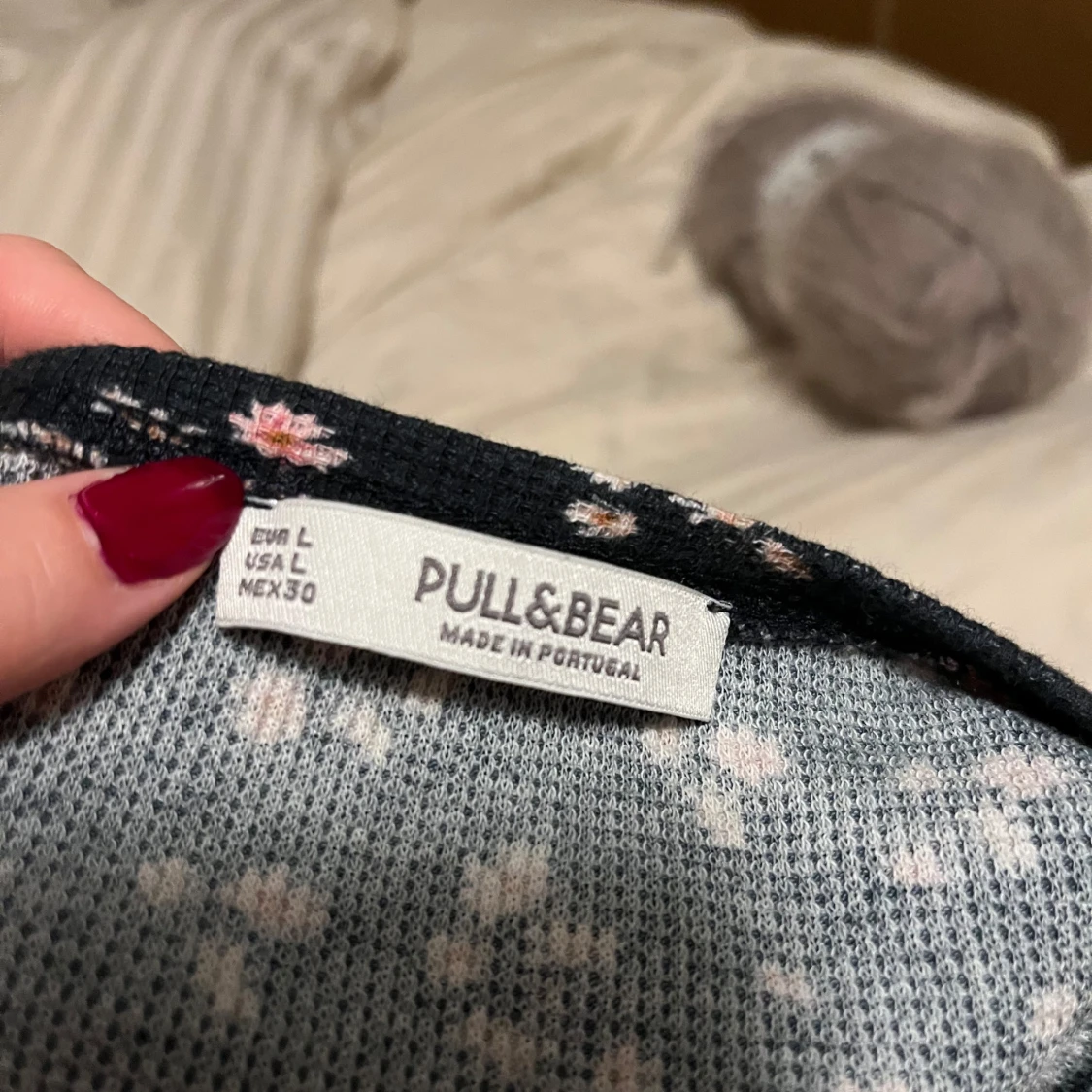 Blommig croppad topp från Pull&Bear - 1
