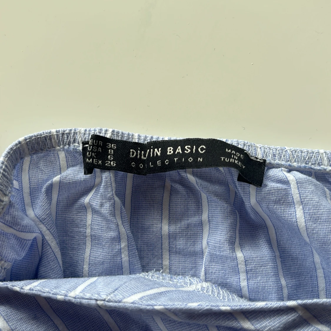 Blåvit randig blus från Dilvin Basic - 2