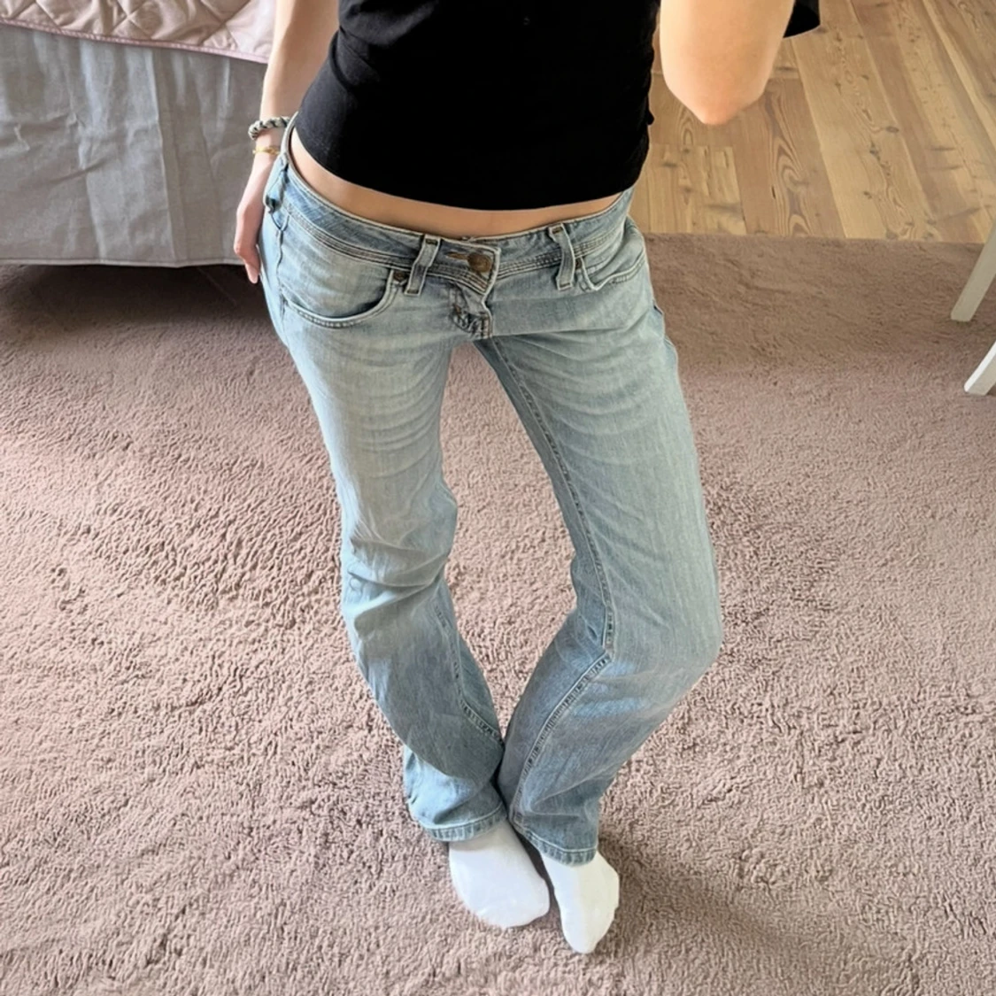 Lågmidjade jeans  - 1
