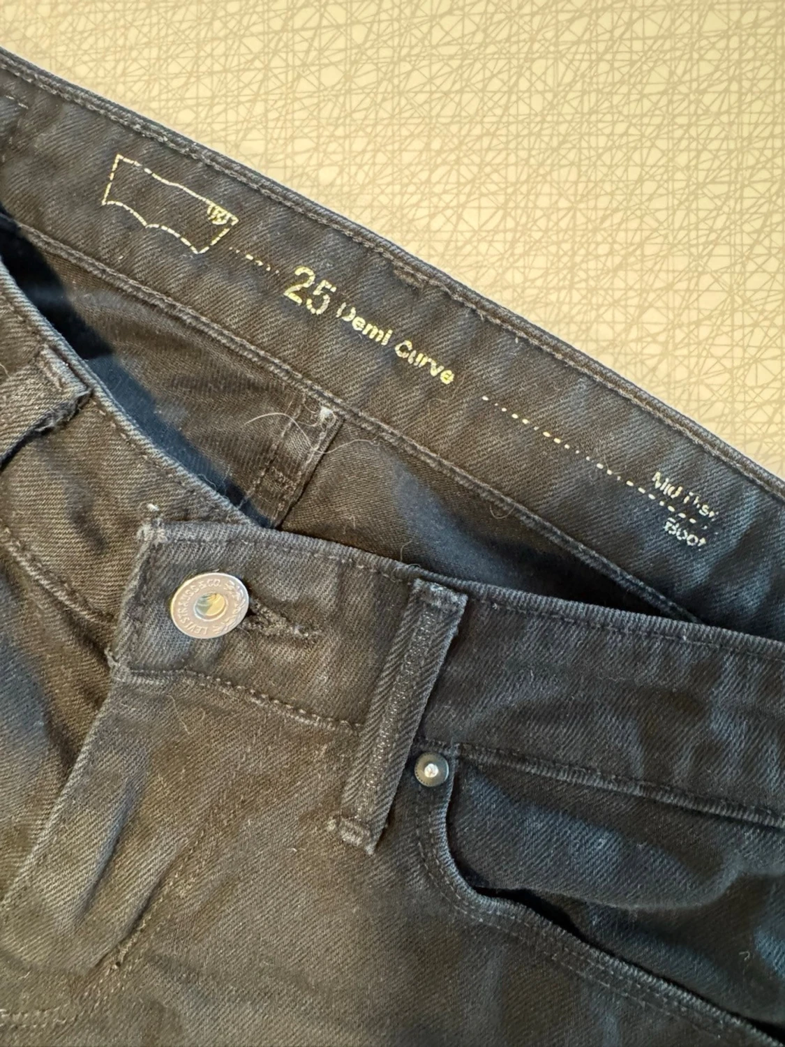 Svarta Levi’s bootcut jeans - 3