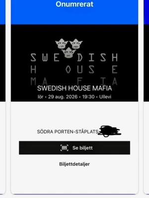 Swedish house mafia 29 AUG - Sedish house biljetter4St STÅ, 1000KR STYCK