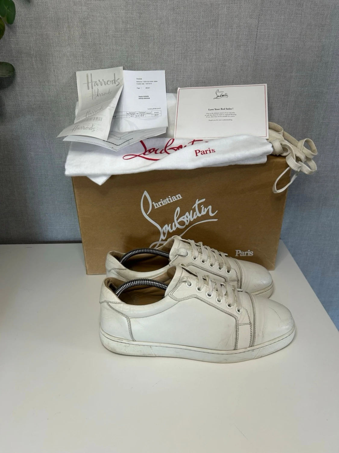 Vita sneakers från Christian Louboutin - 4