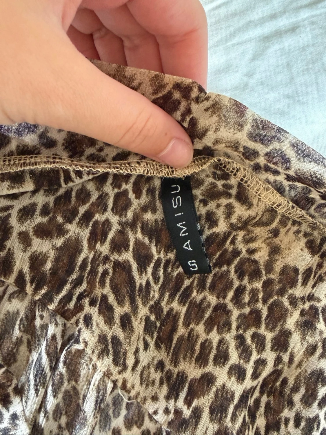 Leopardmönstrad blus - 3