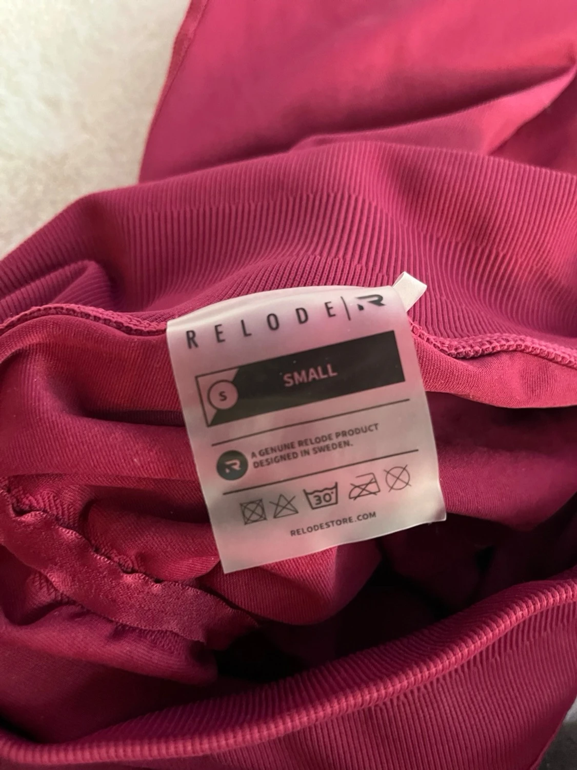 Vinröda leggings - 4