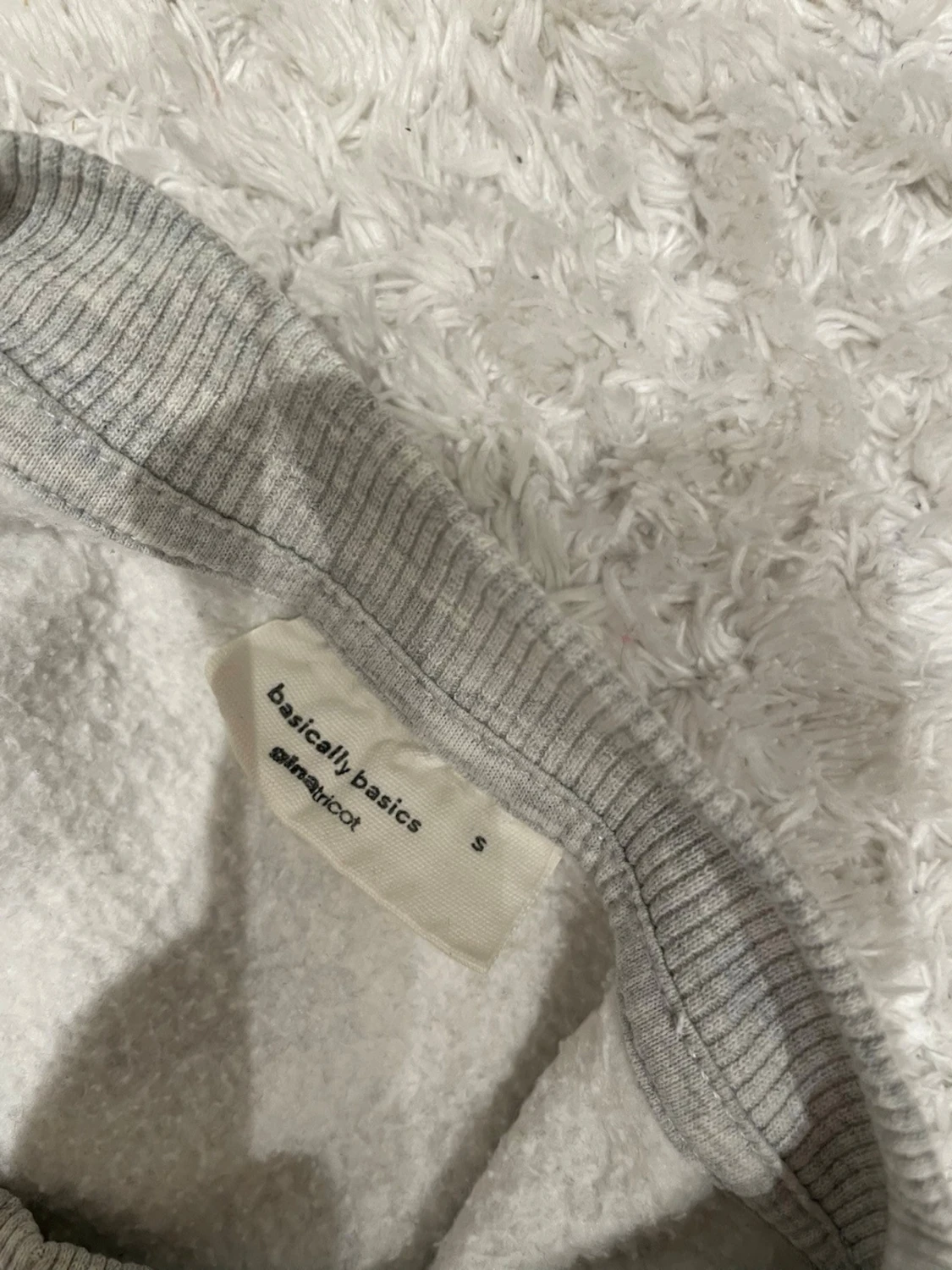 Ljusgrå basic sweatshirt - 2
