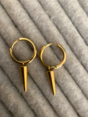 Guld hoops från Edblad  - Guldiga hoops med nitar från Edblad! Nypris är 449kr! Dom är använda men ser nya ut! 💗