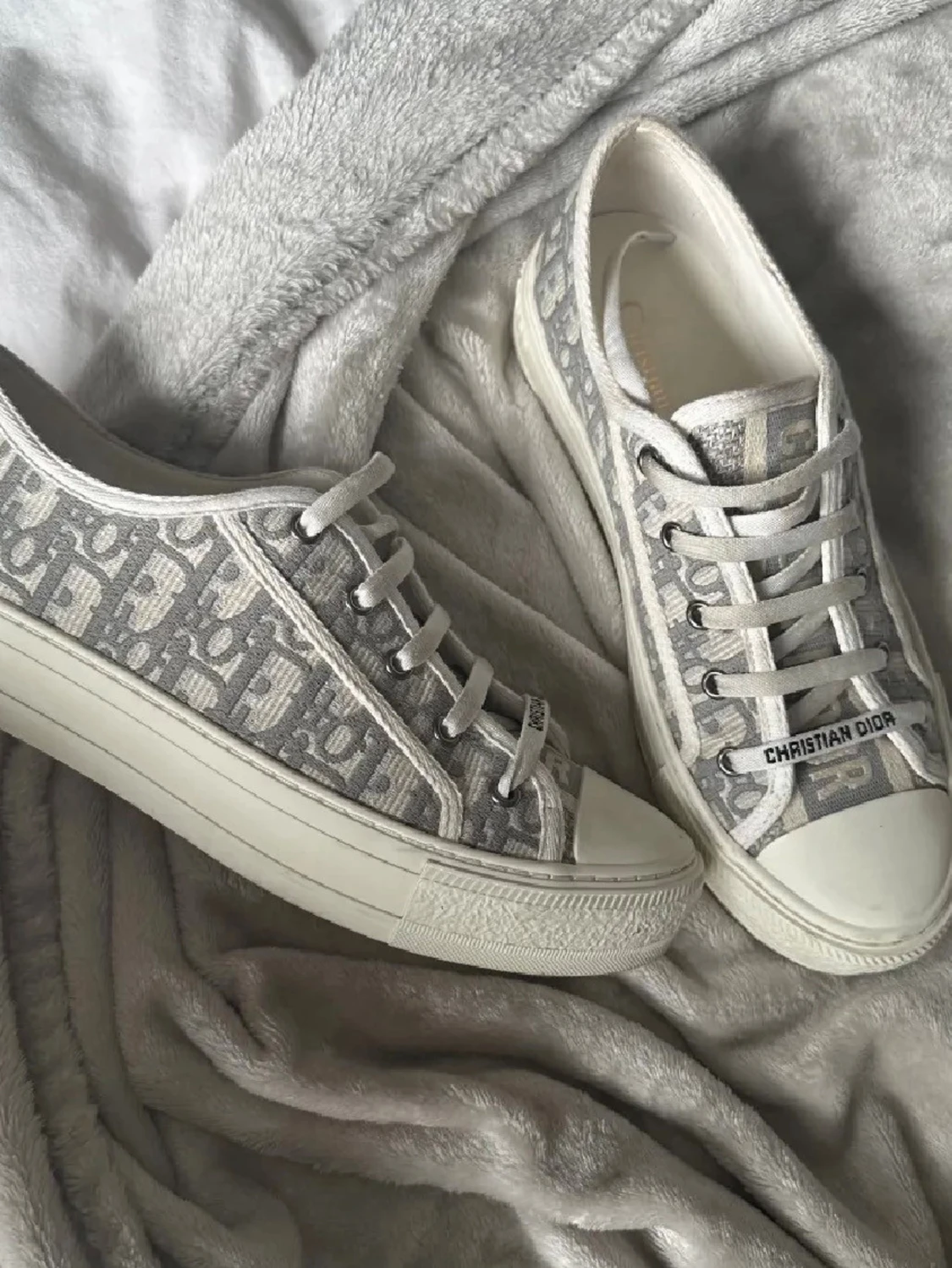 Gråa dior sneakers  - 1