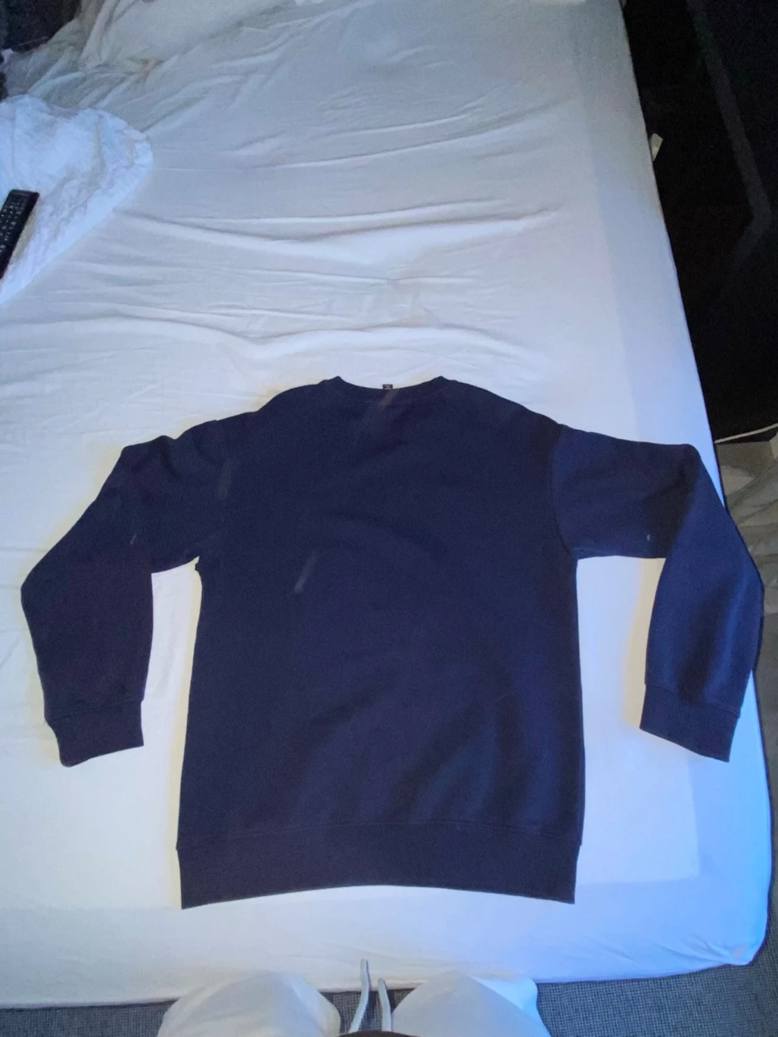 Mörkblå basic sweatshirt - 1
