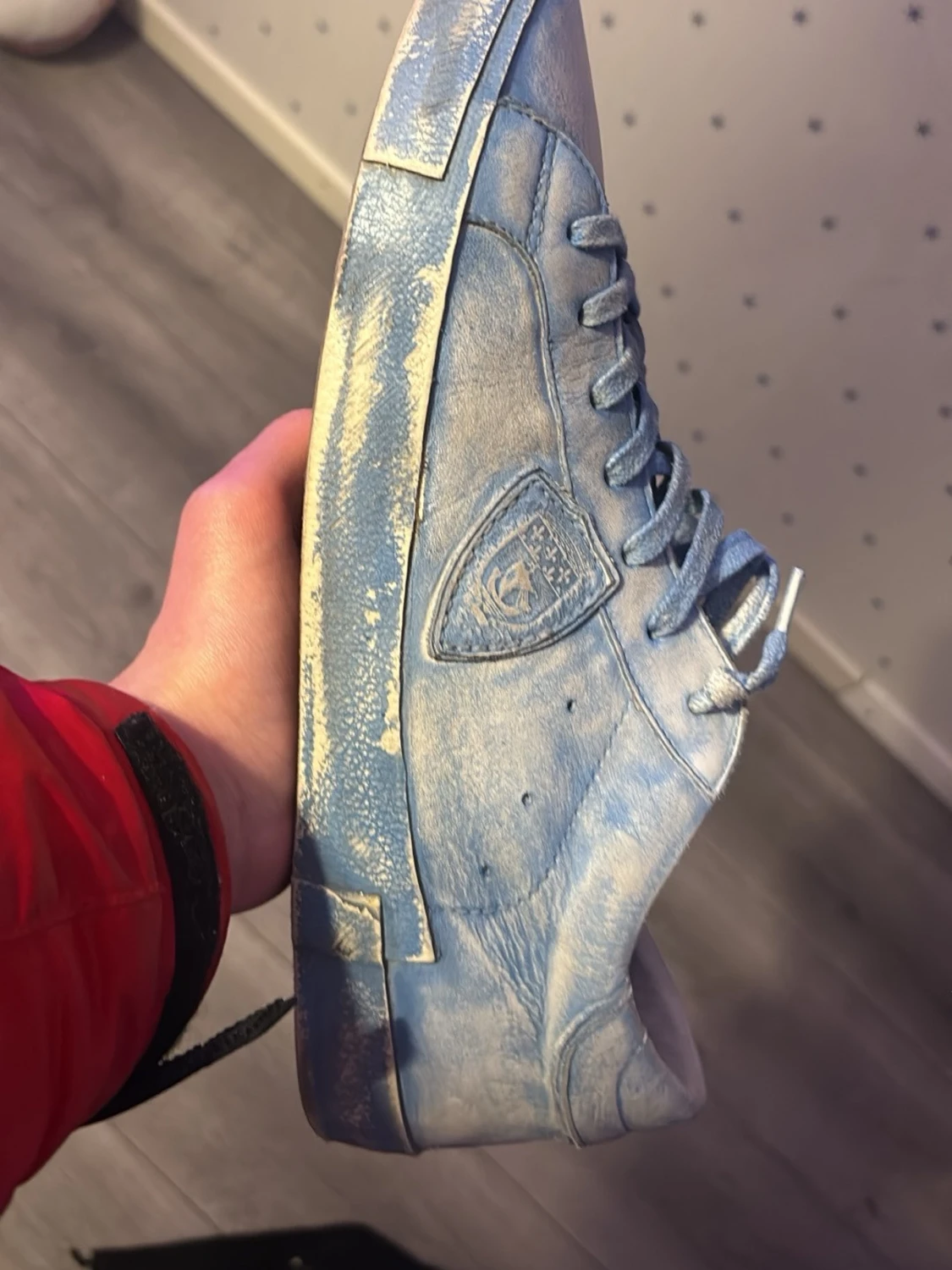 Blå-vita sneakers från Philip model  - 1