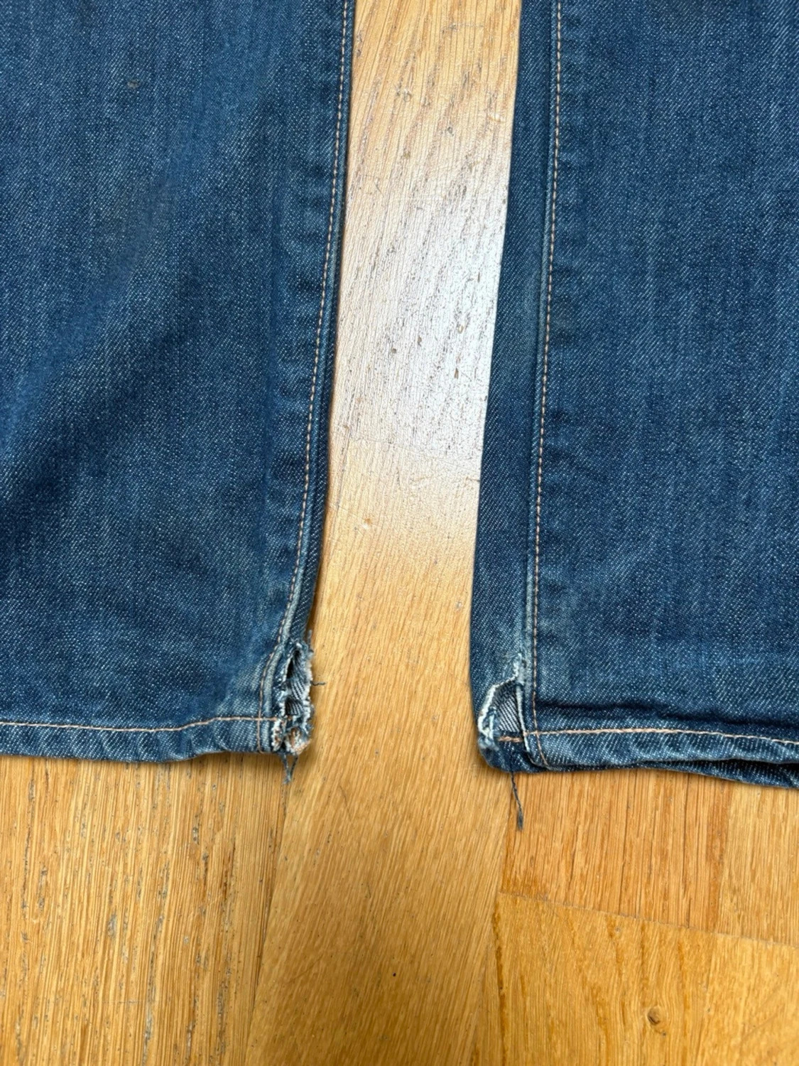 Levi's 501 mörkblå raka jeans - 4