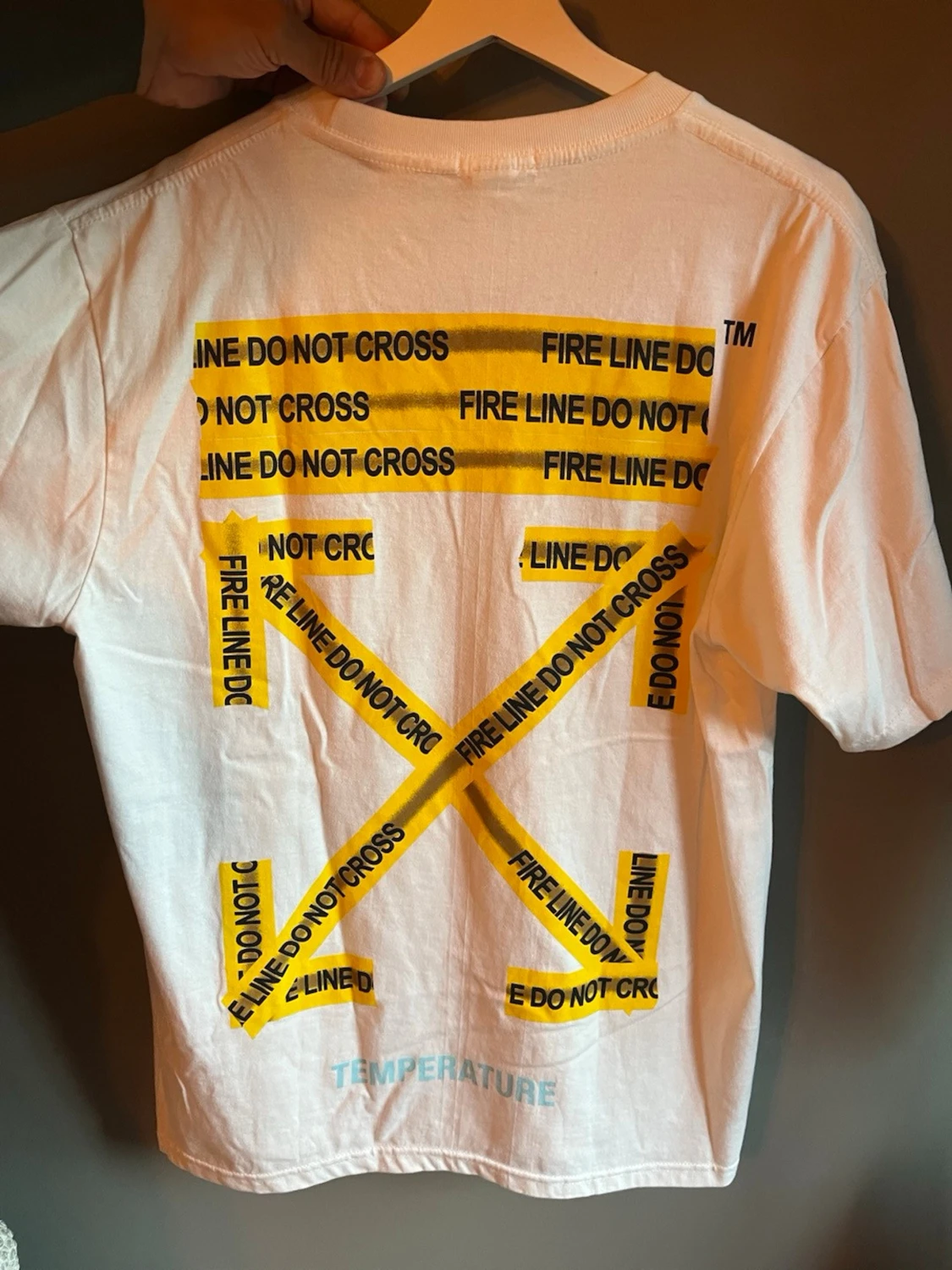 Vit Off-White T-shirt med tryck - 1