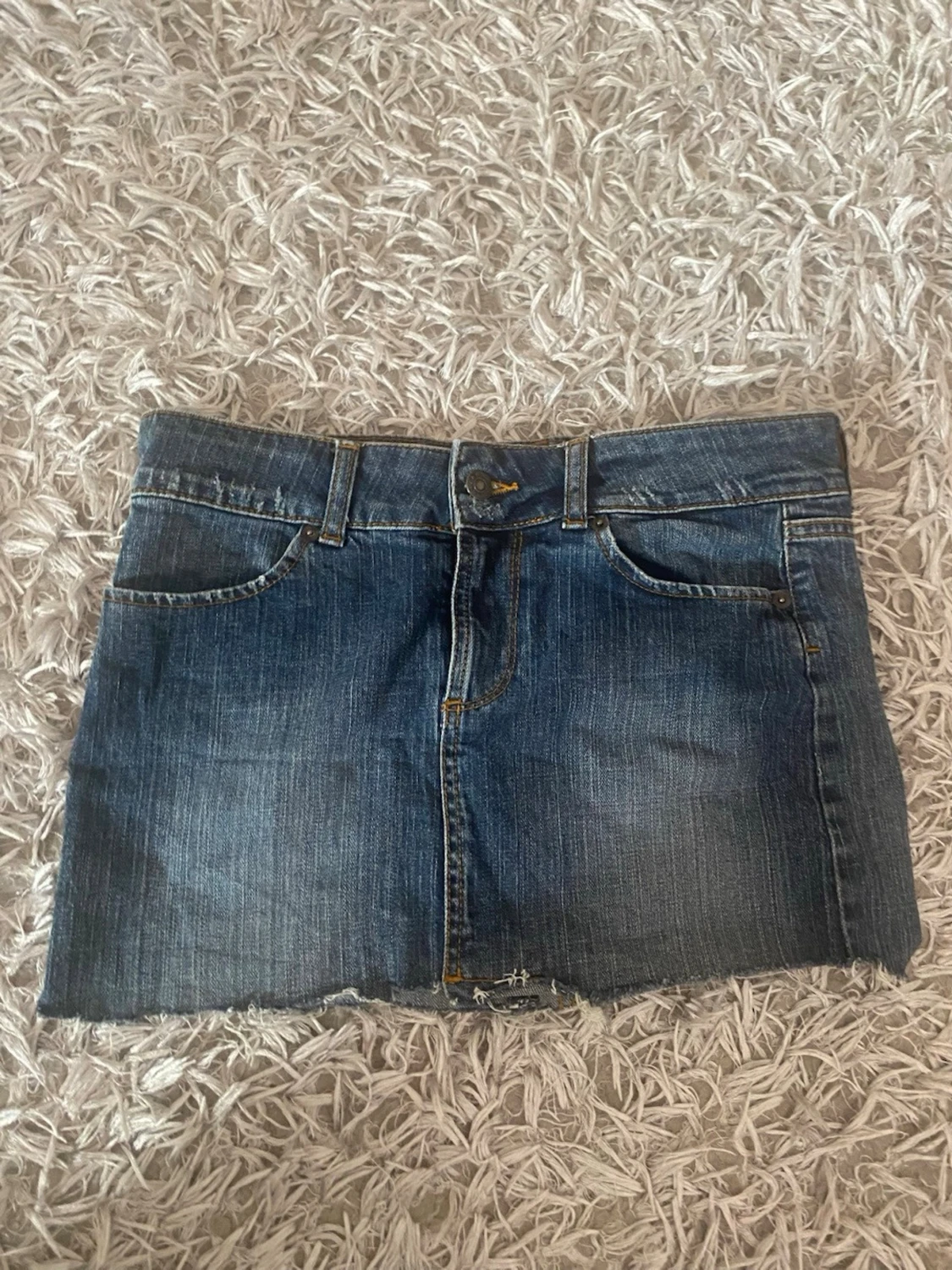 vintage jeans kjol 