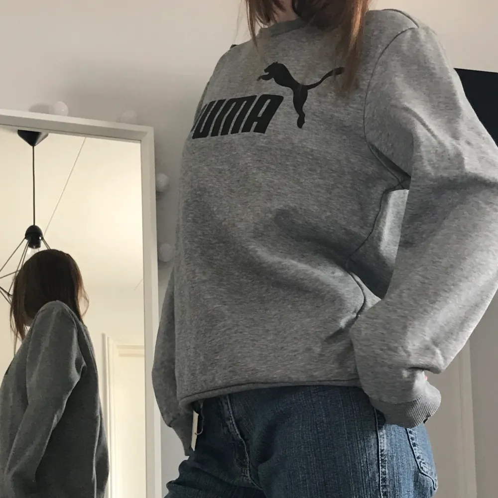 Jättefin grå puma sweatshirt. (Finns fler bilder de är bara att skriva!). Neuletakit & Villapaidat.