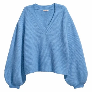 Blue mohair/wool blend sweater  - Blå mohair tröja från HM i storlek XS. Kortare i modellen.