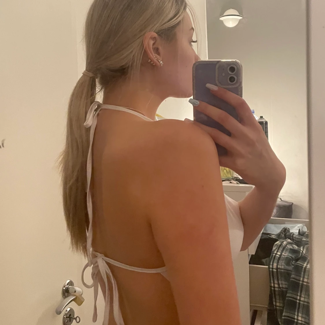 Linne me öppen rygg - 90