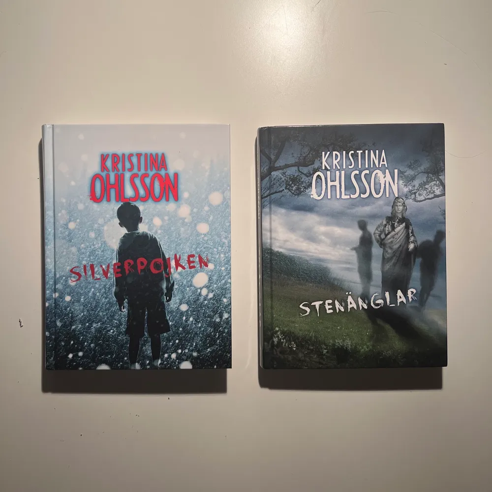 ”Silverpojken” och ”Stenänglar” av Kristina Ohlsson. Hard cover och i bra skick! En för 20 kr, båda för 30 kr! Fler böcker säljer jag i andra annonser <33. Övrigt.