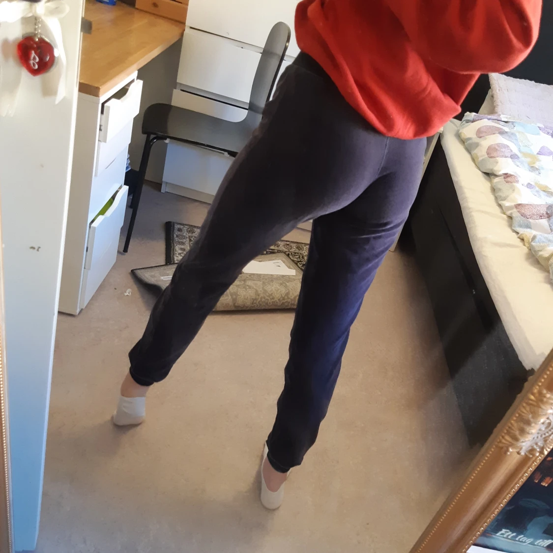 Marinblå Mjuksbyxor - 91