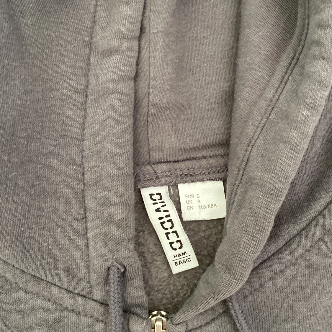 Zip hoodie grå - 90