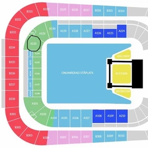 2 biljetter till Harry Styles L.O.T, Stockholm  - Jag säljer 2 sittplats-biljetter till Harry Styles konserten i Stockholm den 29 juni i Tele2 Arena. Platserna är bredvid varandra i sektion A133. Priset gäller båda biljetterna och säljs inte separat. Tveka inte att höra av dig om du har frågor! ☺️💞