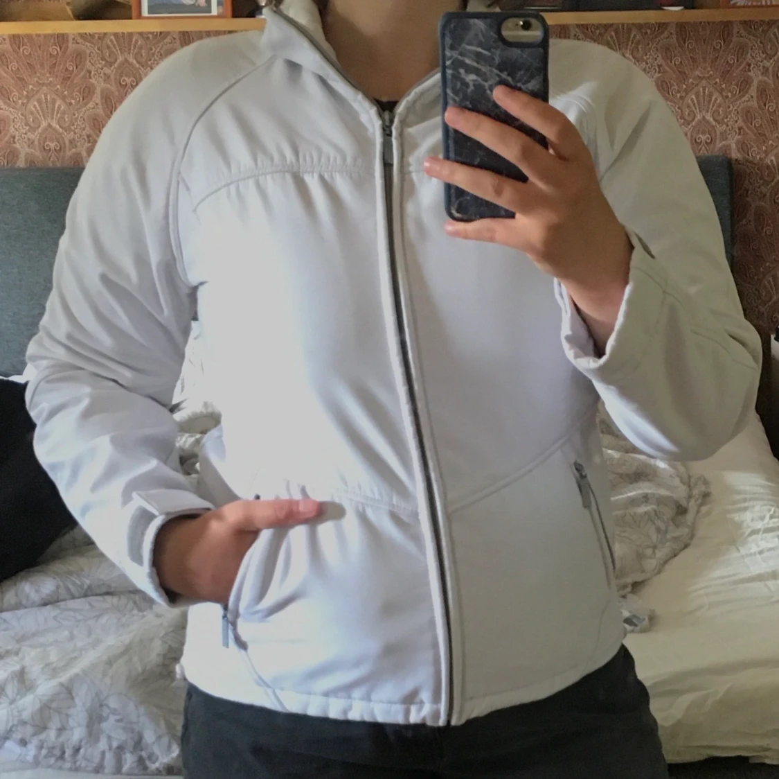 Vit vårjacka M - 90