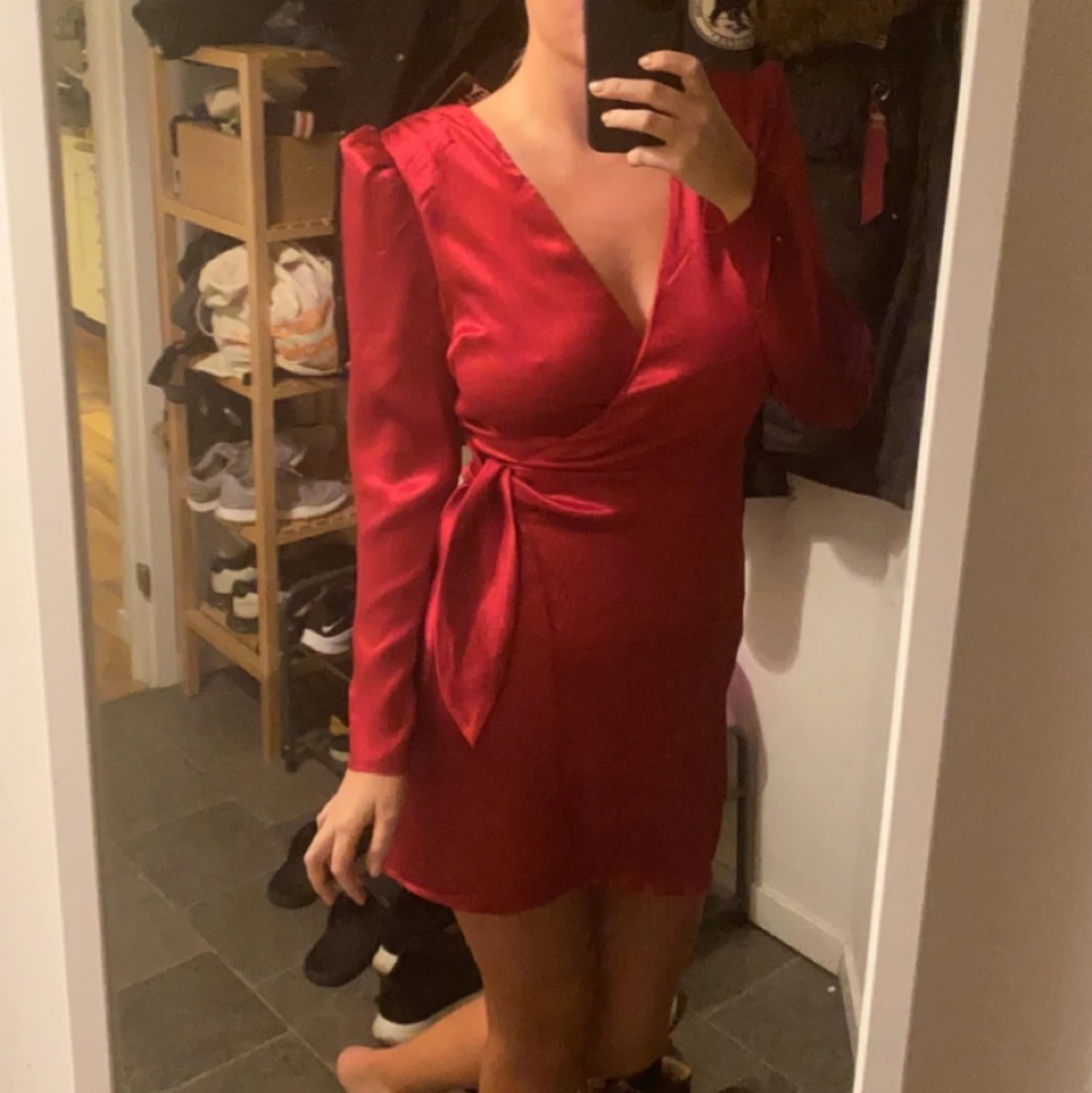 Röd festklänning strl 36 - 90