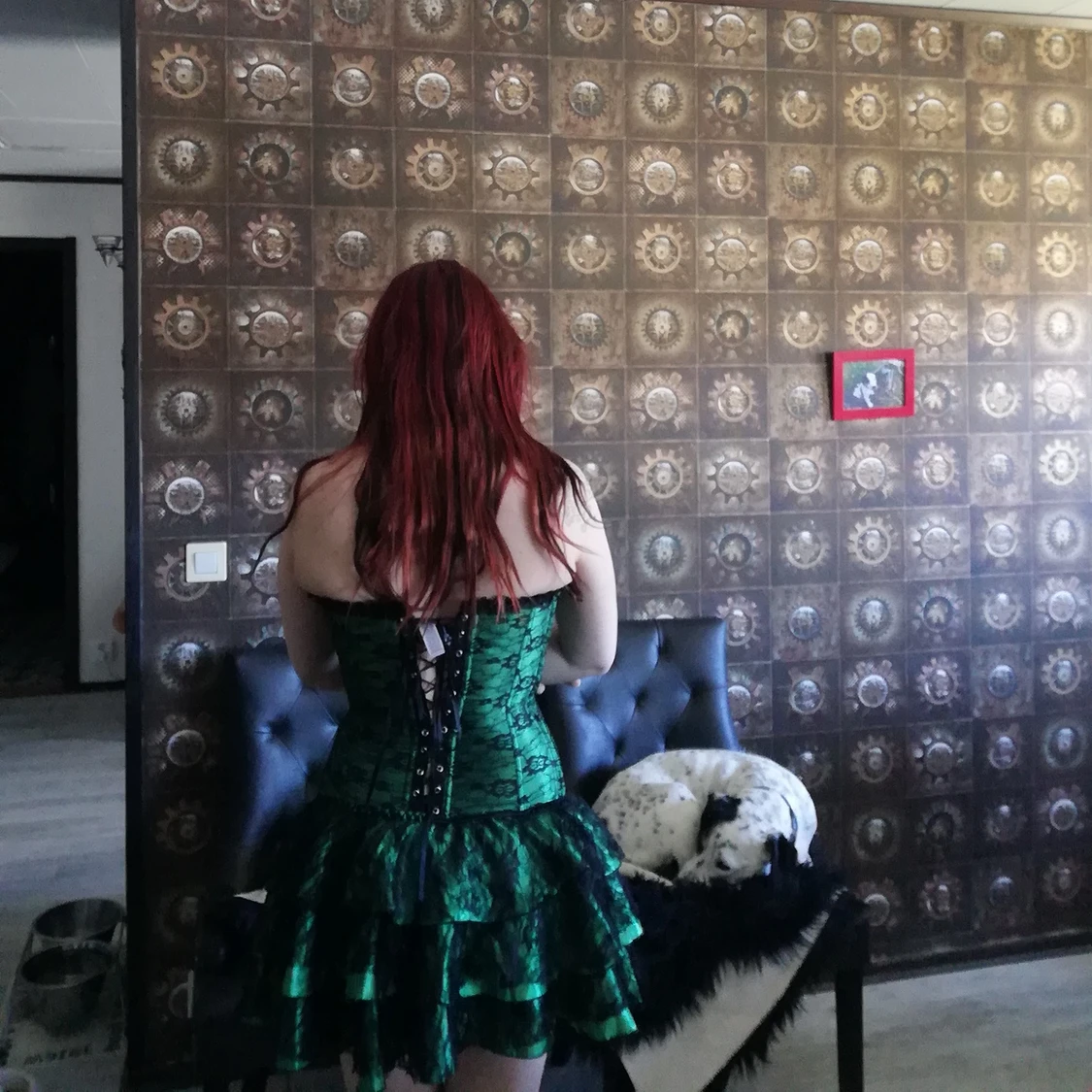 Grön korset med kjol - 90