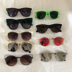 Lite olika solglasögon i olika modeller från 30-50 kr. 