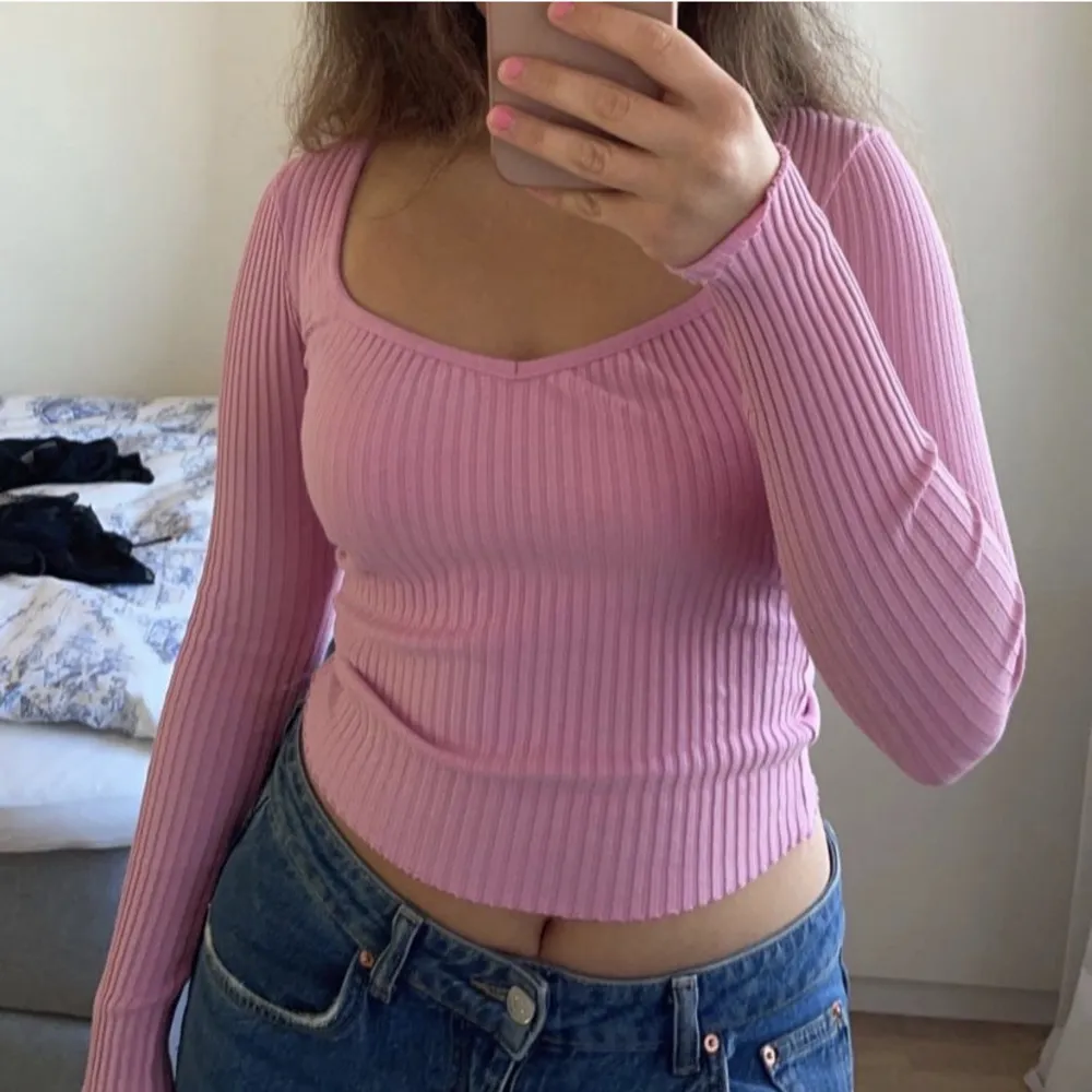 Gullig rosa topp från zara!💗. Toppar.