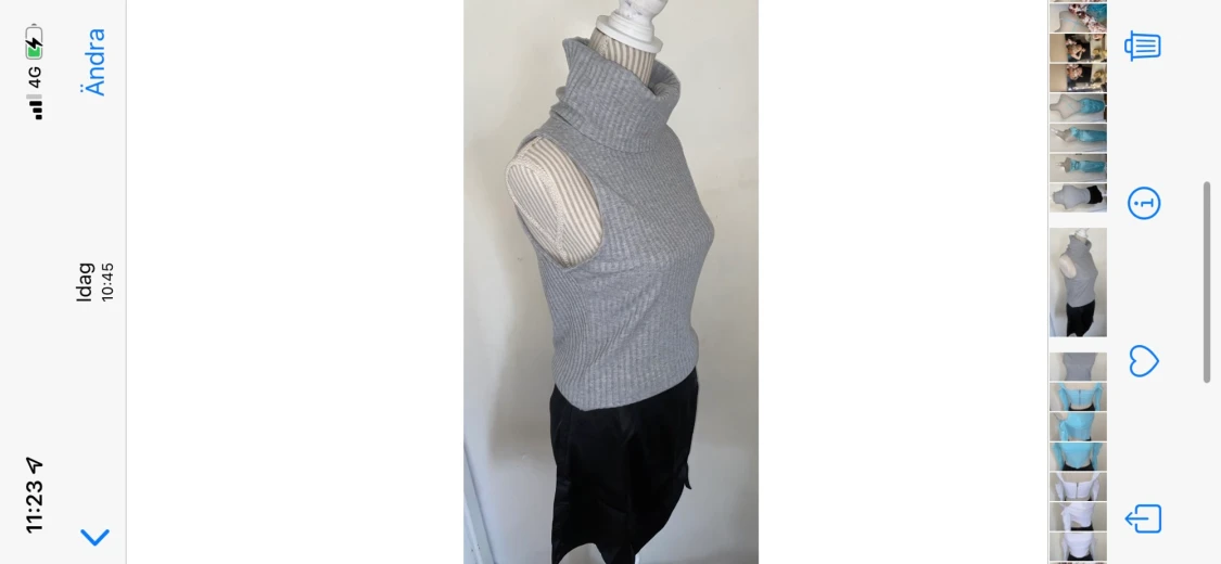 Turtelneck / top med hög krage / rollneck - 90