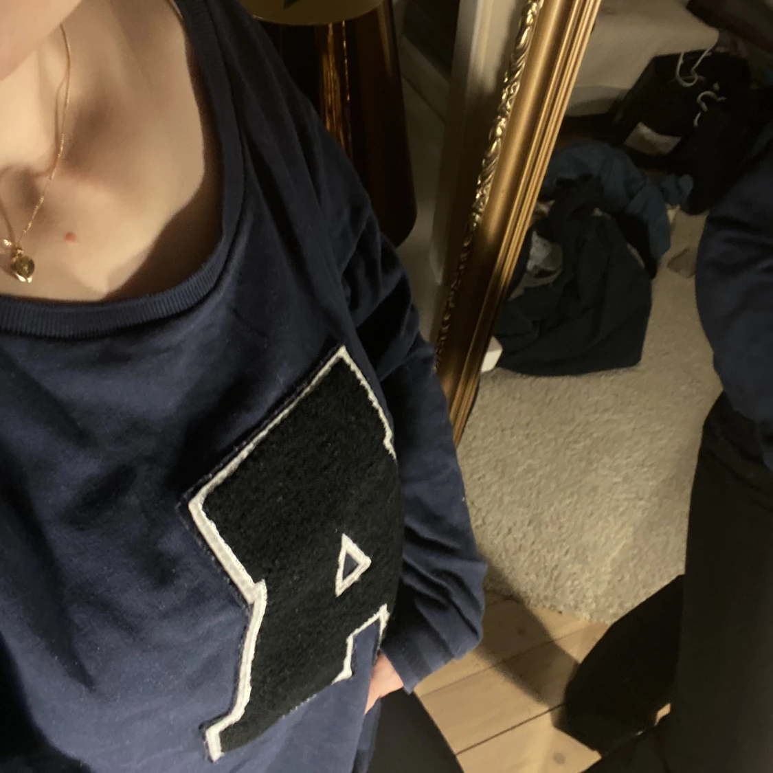 Oversize collegetröja