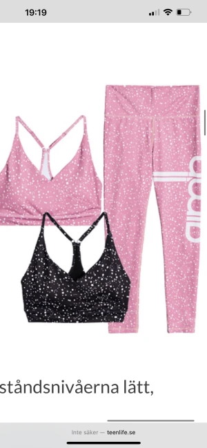 Rosa-prickigt från Aim’n - Rosa set (ej svart, lånad bild)  Gammalt från Aimn. Dock i nyskick. Storlek M båda delar.   Bh saknar vaddering!