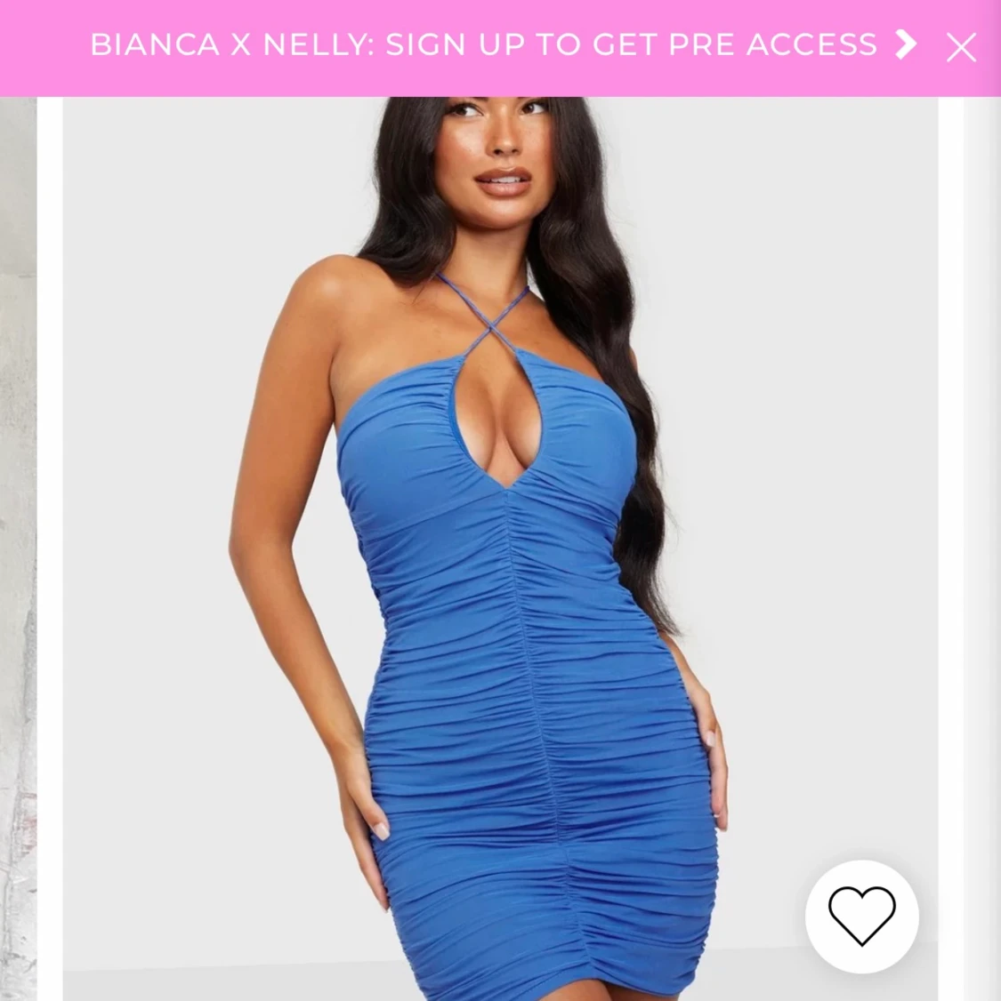 Blå klänning  - 90