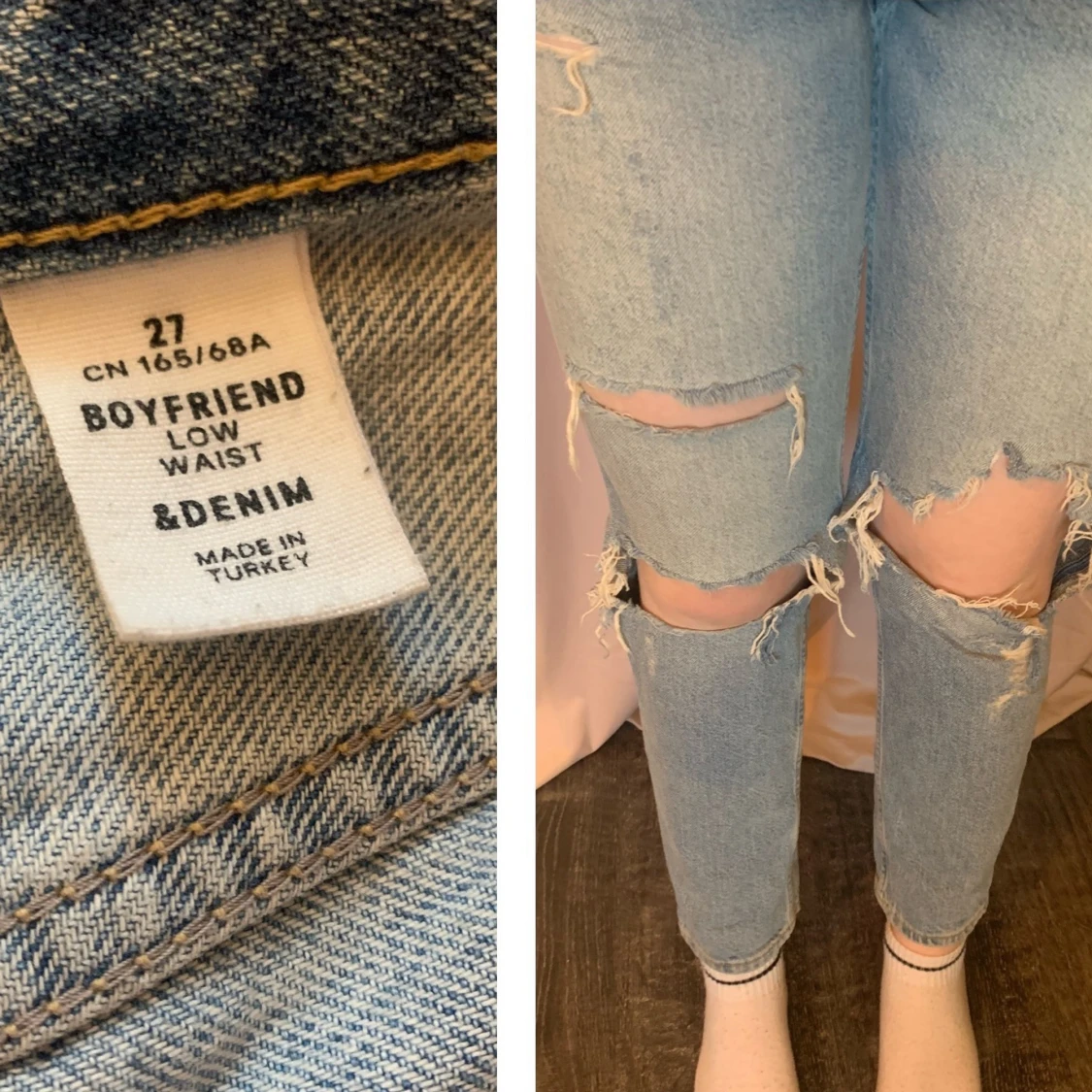 Jeans med hål - 90