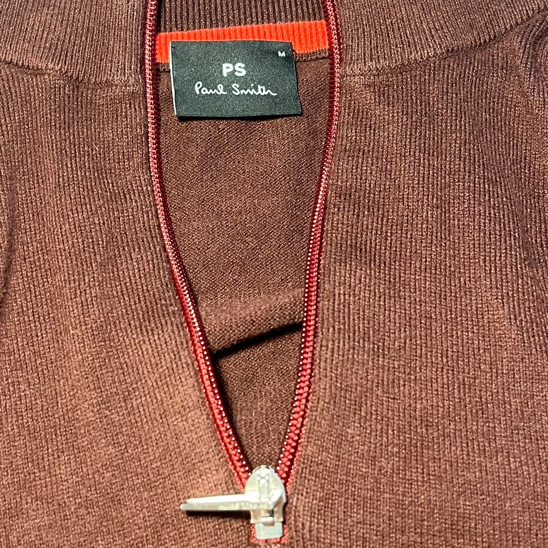 Paul Smith Half Zip vinröd - 91