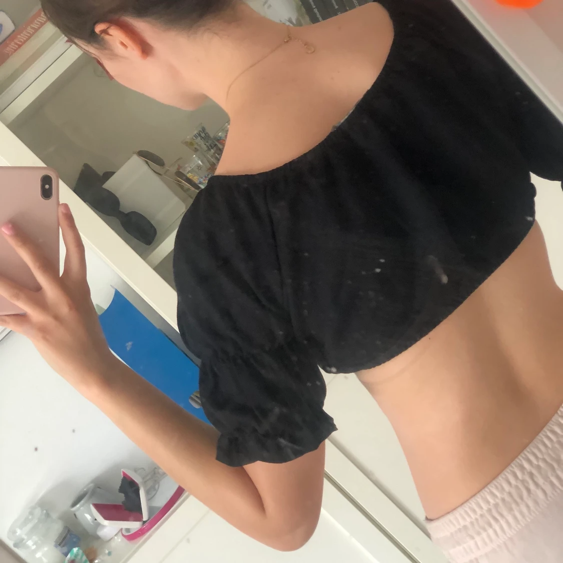 Svart festtopp  - 90