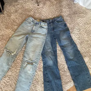 säljer dessa 2 jätte fina jeans för dom börjar bli för korta för mig. 150 kr + frakt st. Kontakta för vidare information eller fler bilder💋