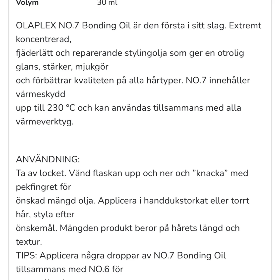 Olaplex nr7 oil - 90