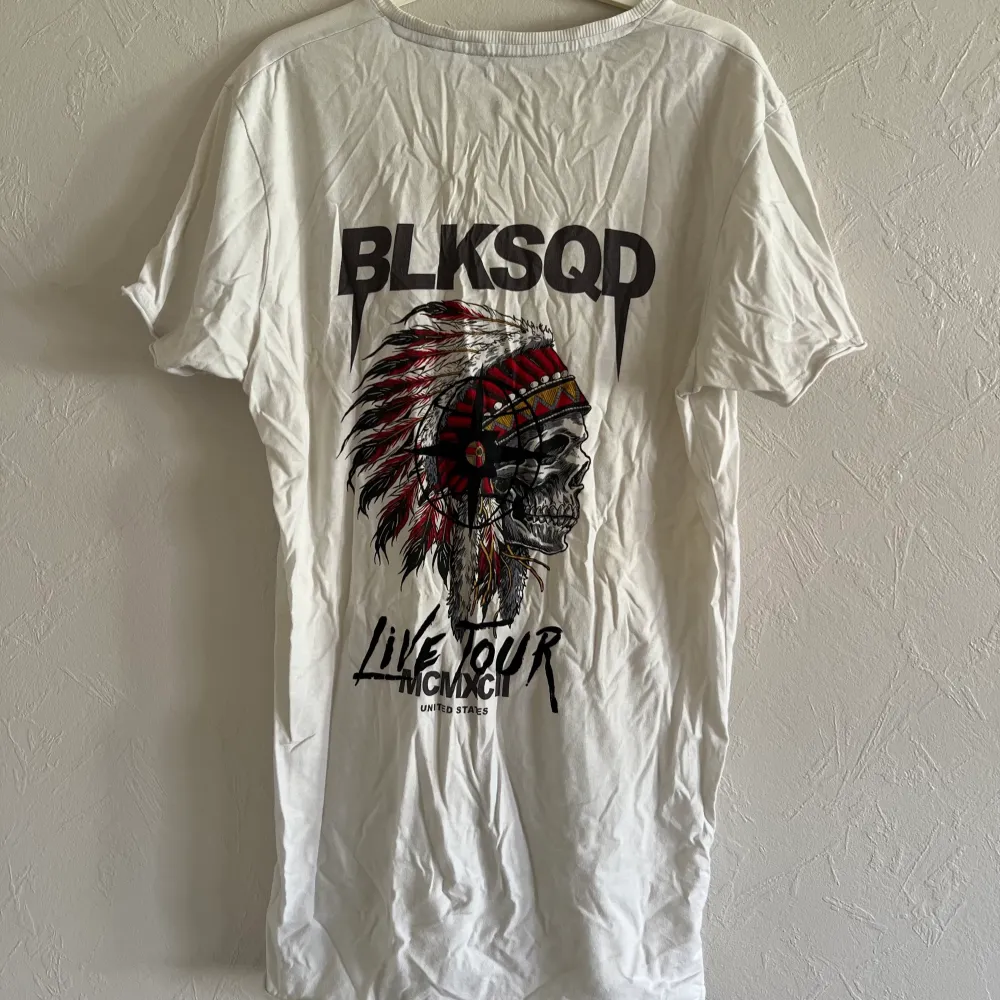 Frakt & upphämtning ✅ BLKSQD live tour t-shirt i fint skick, behöver bara strykas så är den som ny 👍 skriv privat för fler frågor och bilder 😁💫. T-shirts.