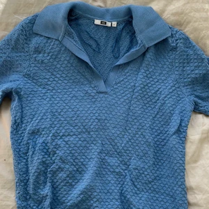 Blå tröja! - Superfin stickad blå tröja!