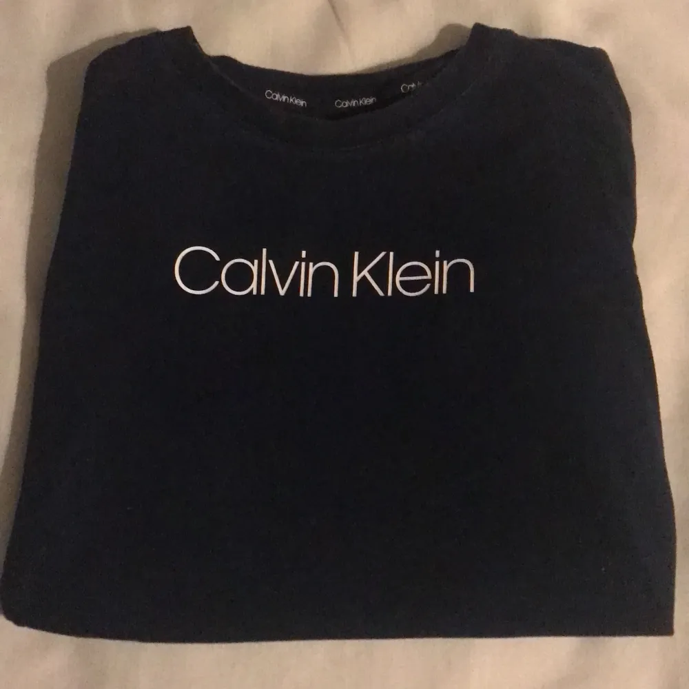 Calvin Klein T-shirt i fint skick. Liten i storleken . T-shirts.